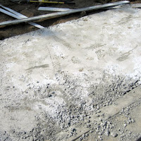 <strong>BEFORE:</strong> Here is another picture showing the concrete that we needed to repair.