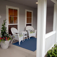 The homeowner just loved how this front porch turned out. They would sit out here to read their paper and sip their morning coffee.
